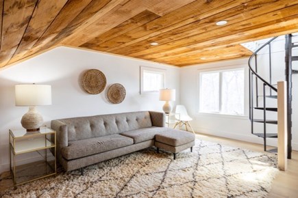 Vineyard Haven Martha's Vineyard vacation rental - Loft living area couch and giant soft bean bag