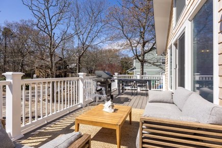 Vineyard Haven Martha's Vineyard vacation rental - Large outdoor second story deck with couch and table