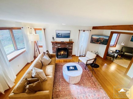 Oak Bluffs Martha's Vineyard vacation rental - living room leads to the den