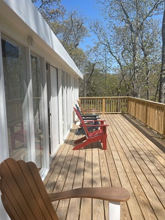 Chilmark Martha's Vineyard vacation rental - Sunny back deck.