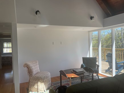 Chilmark Martha's Vineyard vacation rental - Open living room with lots of windows and doors