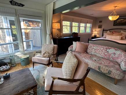 Oak Bluffs Martha's Vineyard vacation rental - Seating area in primary bedroom.