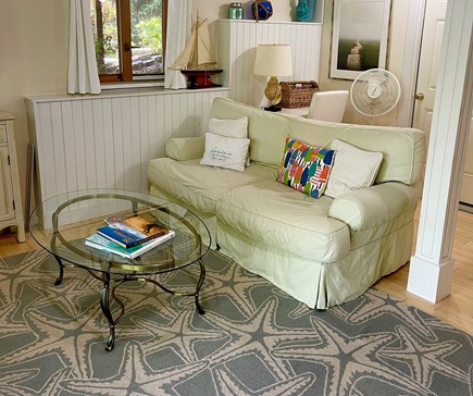 Vineyard Haven, West Chop Martha's Vineyard vacation rental - Comfortable Mitchell Gold couch to read or watch a movie.