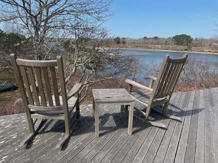 West Tisbury Martha's Vineyard vacation rental - View of the pond from the porch.