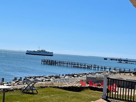 Oak Bluffs, East Chop Martha's Vineyard vacation rental - Watch the ferry come in from the rear deck