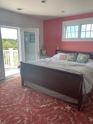 Edgartown, Katama Martha's Vineyard vacation rental - Master bedroom with Juliet deck and Master Bath