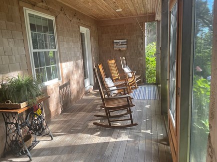 Edgartown Martha's Vineyard vacation rental - Screened front porch