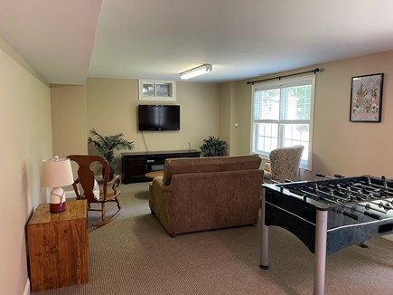 Edgartown Martha's Vineyard vacation rental - Finished walkout lower level with tv, foosball & pingpong