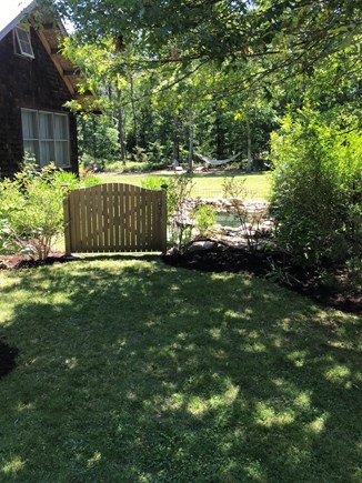 West Tisbury Martha's Vineyard vacation rental - Gate into backyard
