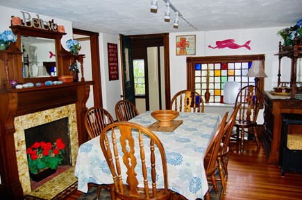 In-Town Oak Bluffs Martha's Vineyard vacation rental - Dining Room off of Side Porch