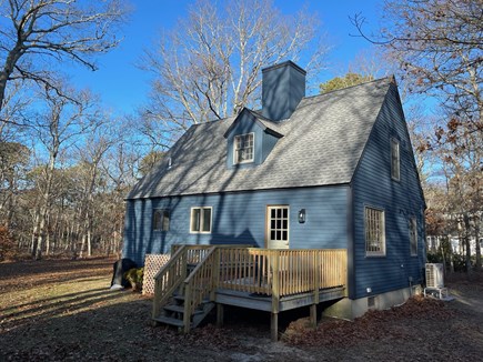 Vineyard Haven Martha's Vineyard vacation rental - Back of house and deck in the Winter