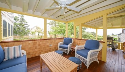 Oak Bluffs Martha's Vineyard vacation rental - Screened-in back porch with water views