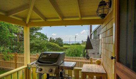 Oak Bluffs Martha's Vineyard vacation rental - BBQ area with waterviews