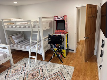 Edgartown Martha's Vineyard vacation rental - Bunk room on second fl with separated twin beds and arcade game