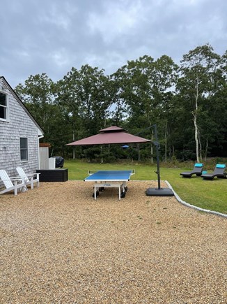 Edgartown Martha's Vineyard vacation rental - Outside Ping Pong Table with Seating