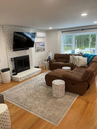 Edgartown Martha's Vineyard vacation rental - Living Room with Working Fireplace