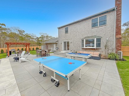 Edgartown Martha's Vineyard vacation rental - Rear Of The Home With Game Tables and Pool