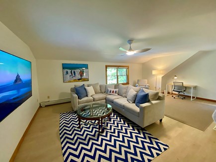 Oak Bluffs Martha's Vineyard vacation rental - Upstairs Bedroom #1 Seating Area, Swivel Chair & Desk