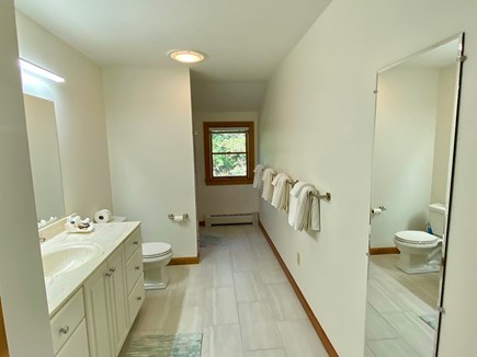 Oak Bluffs Martha's Vineyard vacation rental - Upstairs Bathroom (Tub & Shower Behind Small Wall)
