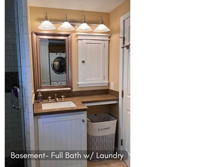 Oak Bluffs Martha's Vineyard vacation rental - Lower level bath and laundry