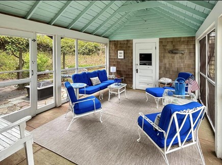 Oak Bluffs Martha's Vineyard vacation rental - Screened Porch to enjoy your coffee, cocktail, and family time