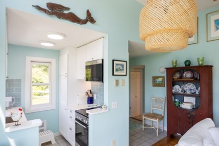 Edgartown Martha's Vineyard vacation rental - Living area is open to the kitchen