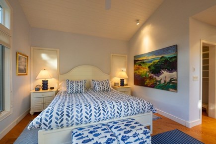Edgartown Martha's Vineyard vacation rental - Bedroom with night stands on either side