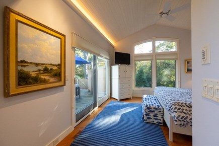 Edgartown Martha's Vineyard vacation rental - Bedroom opens to the outdoor deck living space