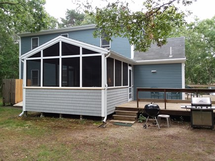 Edgartown Martha's Vineyard vacation rental - screened porch and deck