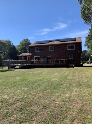 Oak Bluffs Martha's Vineyard vacation rental - Large back yard with rear view of the house and deck