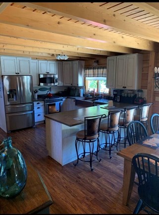 Oak Bluffs Martha's Vineyard vacation rental - Kitchen with stainless appliances and hammered copper sink