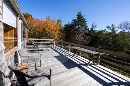 West Tisbury Martha's Vineyard vacation rental - Large deck with lounge chairs