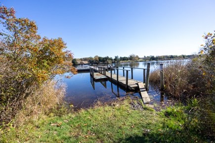 West Tisbury Martha's Vineyard vacation rental - Dock launch at the great pond