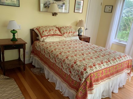 Chilmark, Menemsha Martha's Vineyard vacation rental - Downstairs double bed on garden side