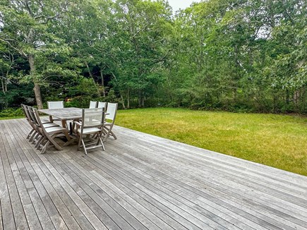 Oak Bluffs Martha's Vineyard vacation rental - Back deck and spacious yard