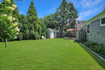 Edgartown Martha's Vineyard vacation rental - Fully enclosed large grassy back yard