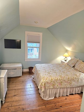 Oak Bluffs Martha's Vineyard vacation rental - Different angle of 2nd floor bedroom 3 with queen bed and tv