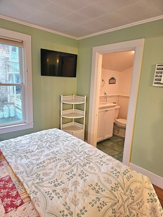 Oak Bluffs Martha's Vineyard vacation rental - First floor bedroom with tv and en suite