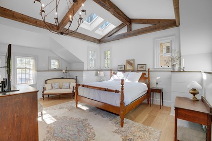 Waterfront in Vineyard Haven Martha's Vineyard vacation rental - First-floor primary with king bed and en suite bath.