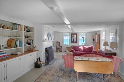 Waterfront in Vineyard Haven Martha's Vineyard vacation rental - The formal living room with views will have new sofas.