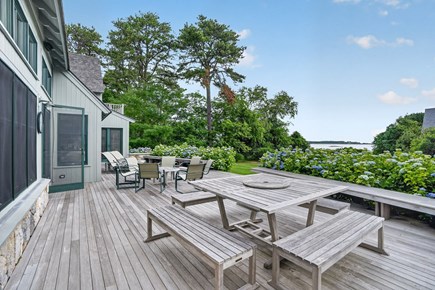 Oak Bluffs, Waterview Farm Martha's Vineyard vacation rental - Outdoor area - backyard with water views