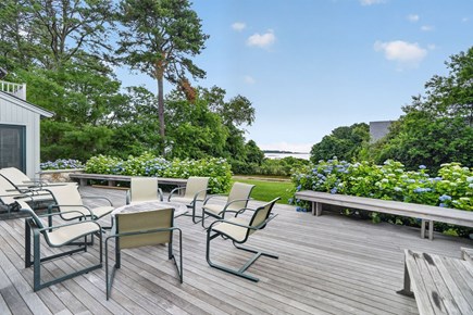 Oak Bluffs, Waterview Farm Martha's Vineyard vacation rental - Outdoor area - backyard with water views
