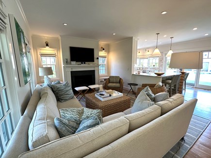 Edgartown/ Katama Martha's Vineyard vacation rental - Spacious living room is part of the open floor plan
