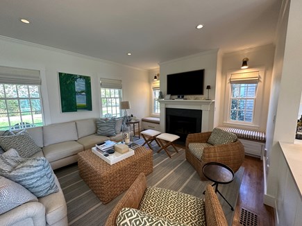 Edgartown/ Katama Martha's Vineyard vacation rental - The comfortable living room is part of the open floor plan