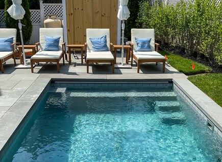 Edgartown Martha's Vineyard vacation rental - Private backyard with heated pool and hot tub
