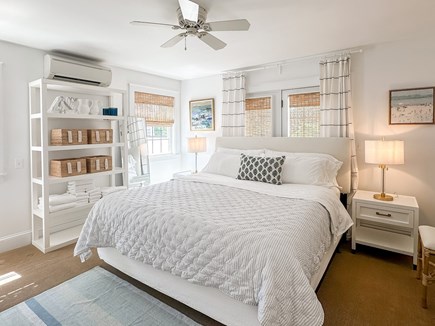 Edgartown Martha's Vineyard vacation rental - First floor King bedroom with en suite bath (tub/shower)