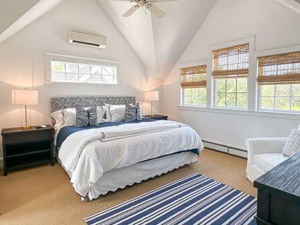 Edgartown Martha's Vineyard vacation rental - Second floor King bedroom with private bath (tub/shower)