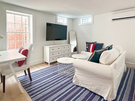 Edgartown Martha's Vineyard vacation rental - Lower level bedroom with (2) Queens and sitting area