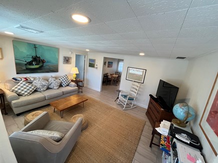Vineyard Haven, Tisbury Martha's Vineyard vacation rental - View from entrance, smart TV, couch, sitting area in LR.