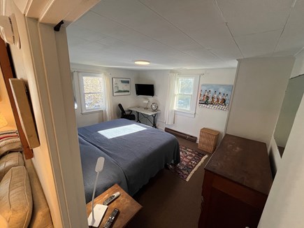 Vineyard Haven, Tisbury Martha's Vineyard vacation rental - Master bedroom, desk, second TV.